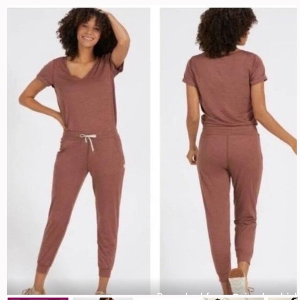 Vuori Women's Jumpsuit in Brown